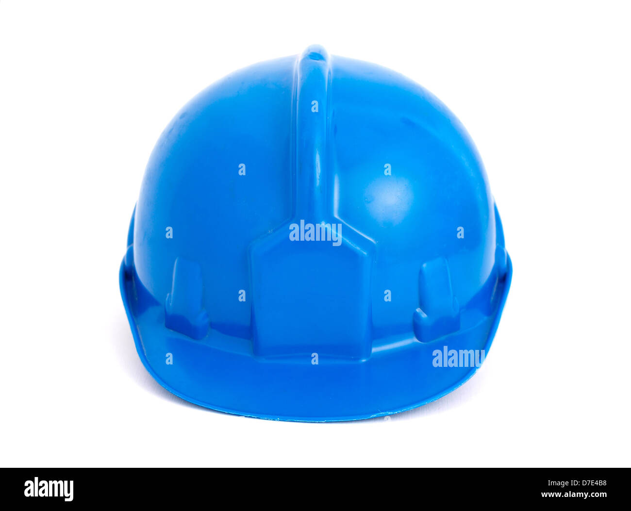 Casco di sicurezza isolati su sfondo bianco Foto Stock