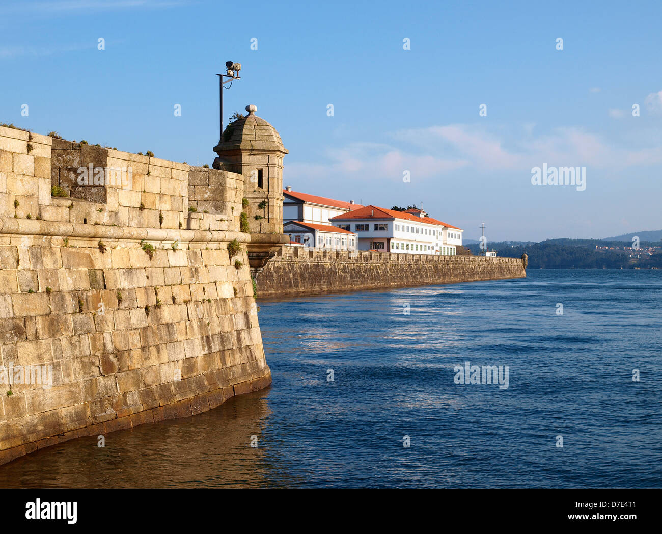 Curuxeiras Pier a Ferrol, Galizia, Spagna. Un punto di riferimento di questa città. Foto Stock