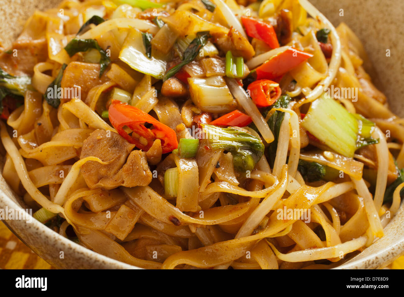 Char Kway Teow, malese noodles fritti Foto Stock