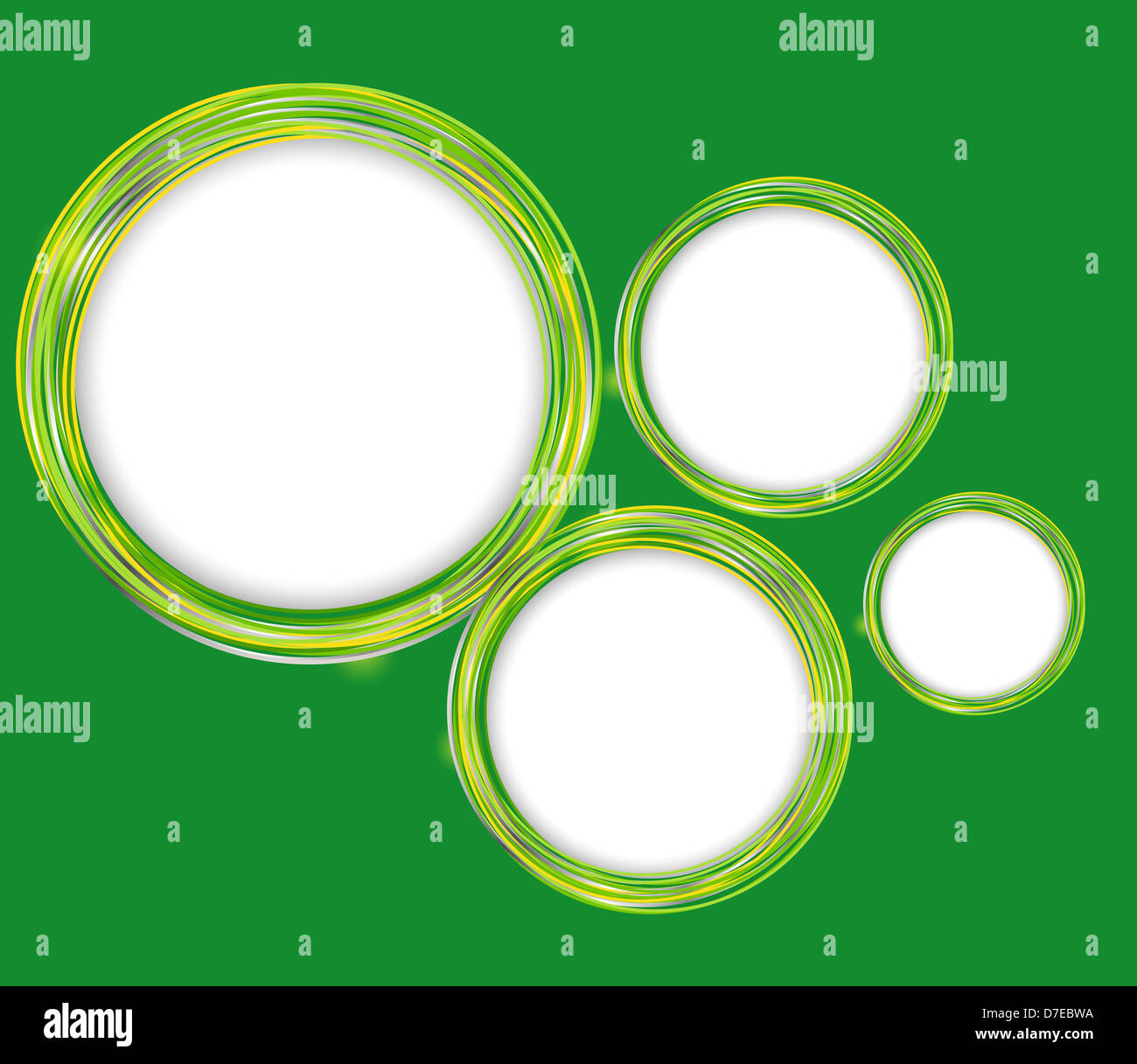 Abstract telaio a cerchio illustrazione vettoriale Foto Stock
