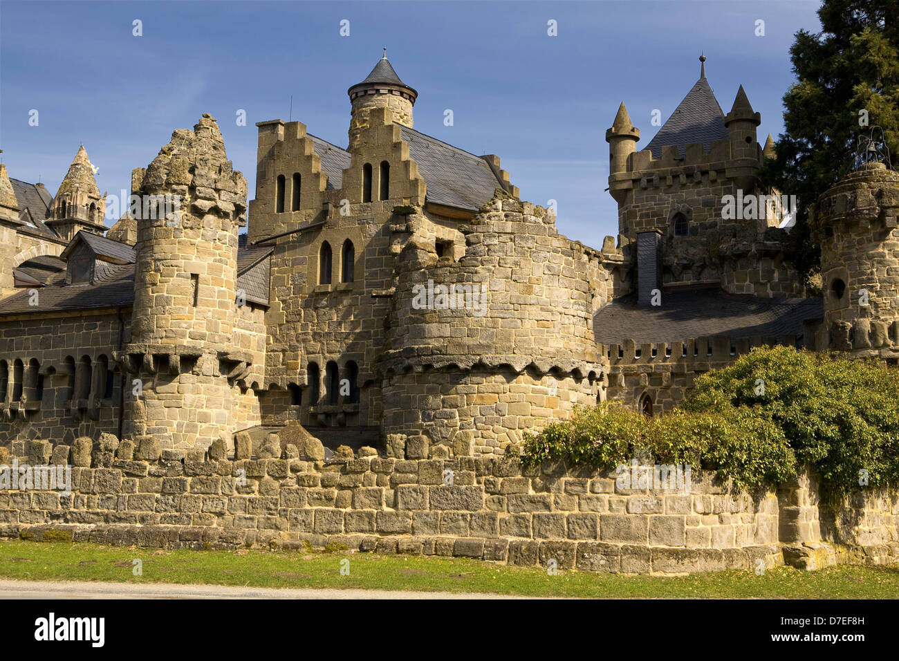 Il tedesco fortezza medievale Lowenburg, Kassel. Foto Stock