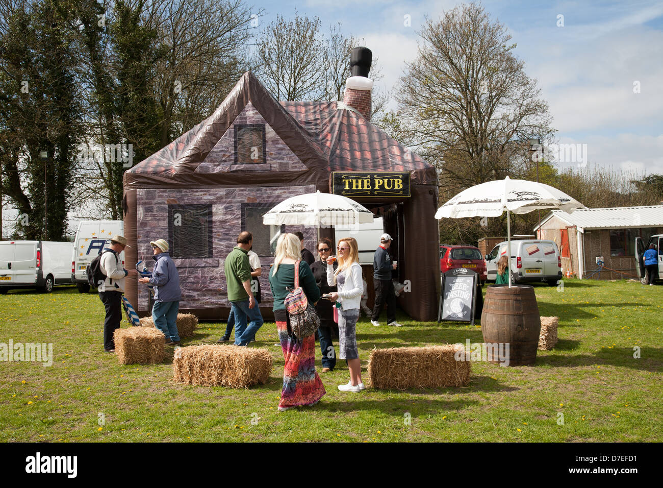 Manopola di Dorset gettando festival Cattistock Dorset Foto Stock