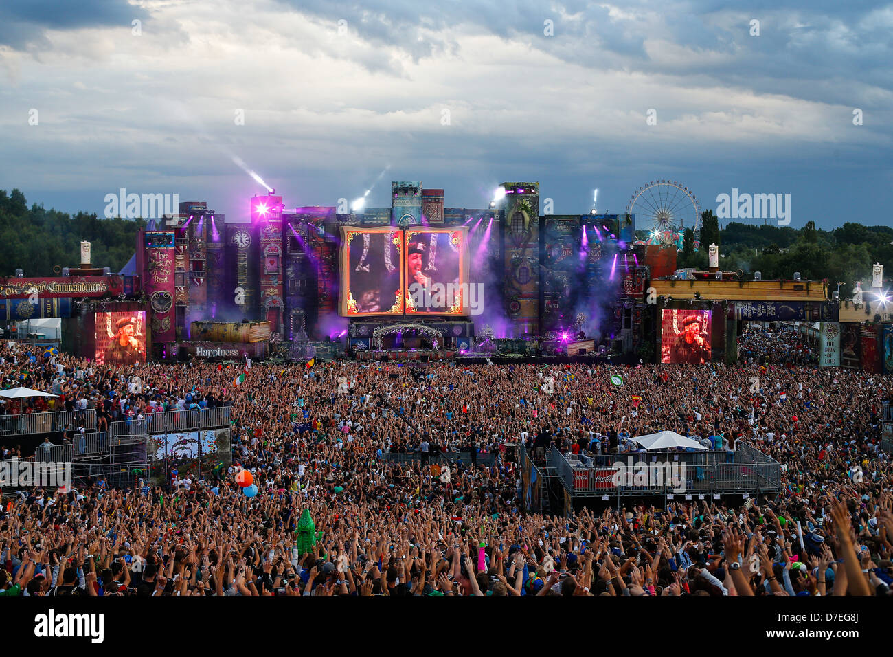 ID&T (Belgio)'S Tomorrowland nel braccio (Anversa) Foto Stock