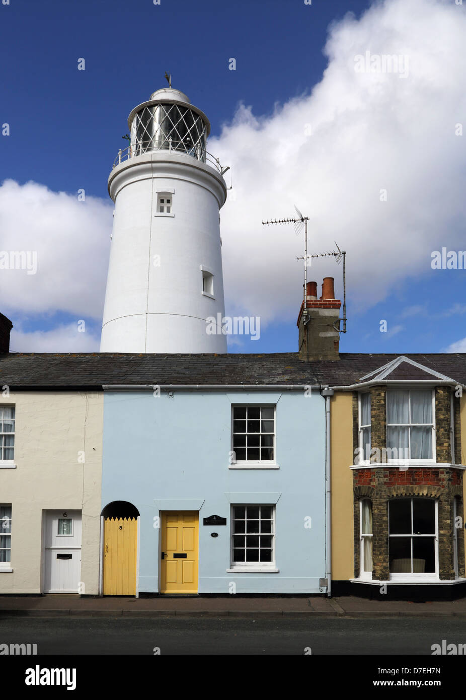 Southwold faro sulla costa di Suffolk Foto Stock