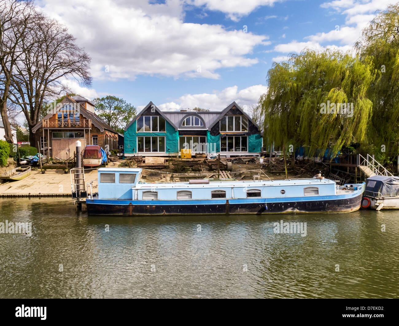 Nuovi uffici (progettato dall architetto Henry Harrison) sulla torta di Anguilla Isola, Twickenham sono quasi completi Foto Stock