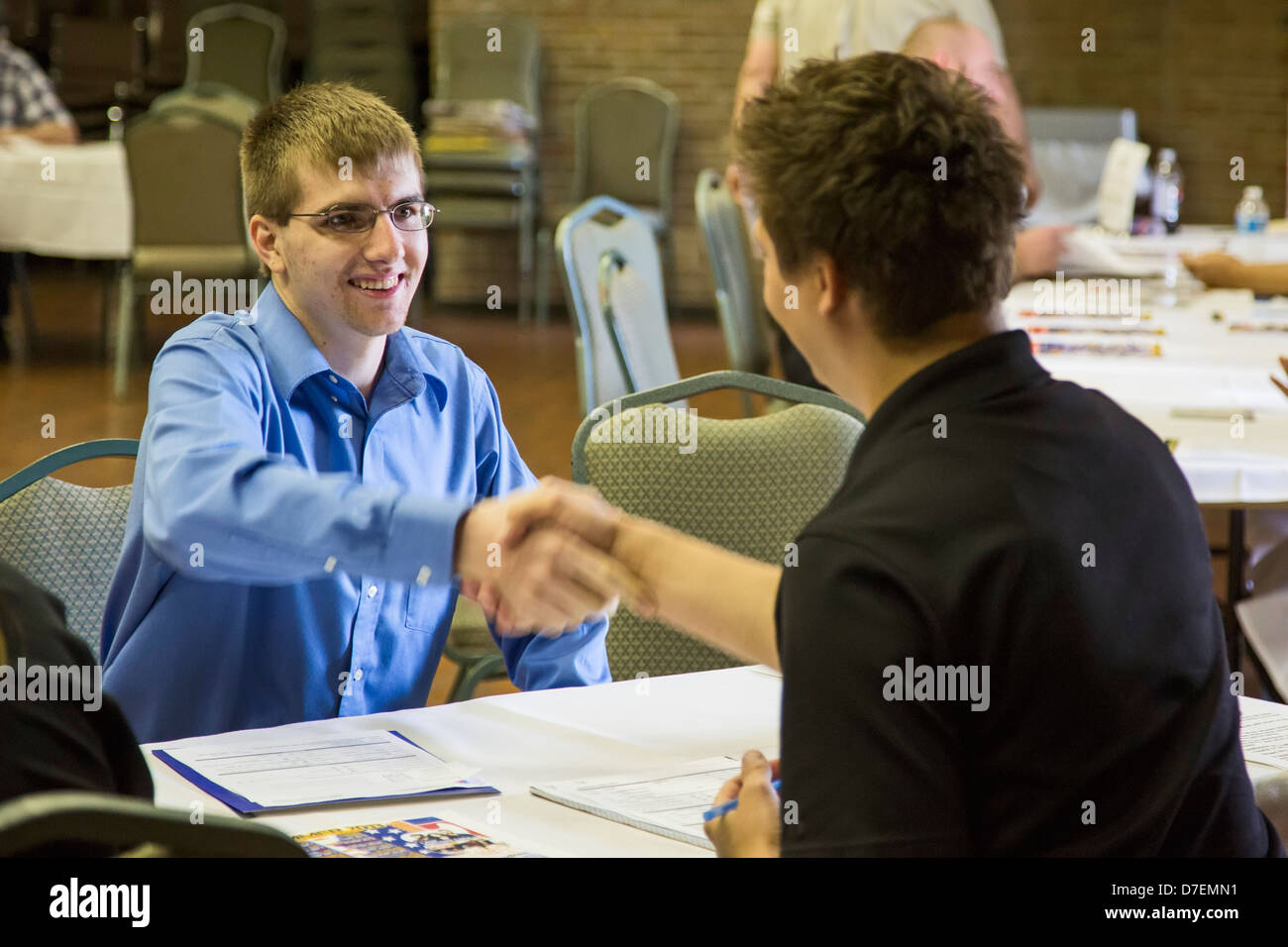 Centinaia di applicare per Part-Time Lavori estivi Foto Stock