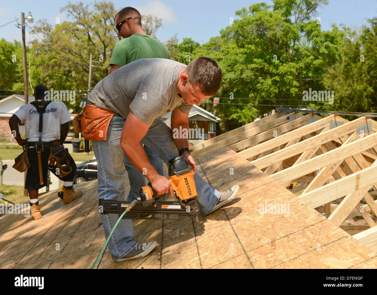 Blue Angels costruire una casa. Foto Stock