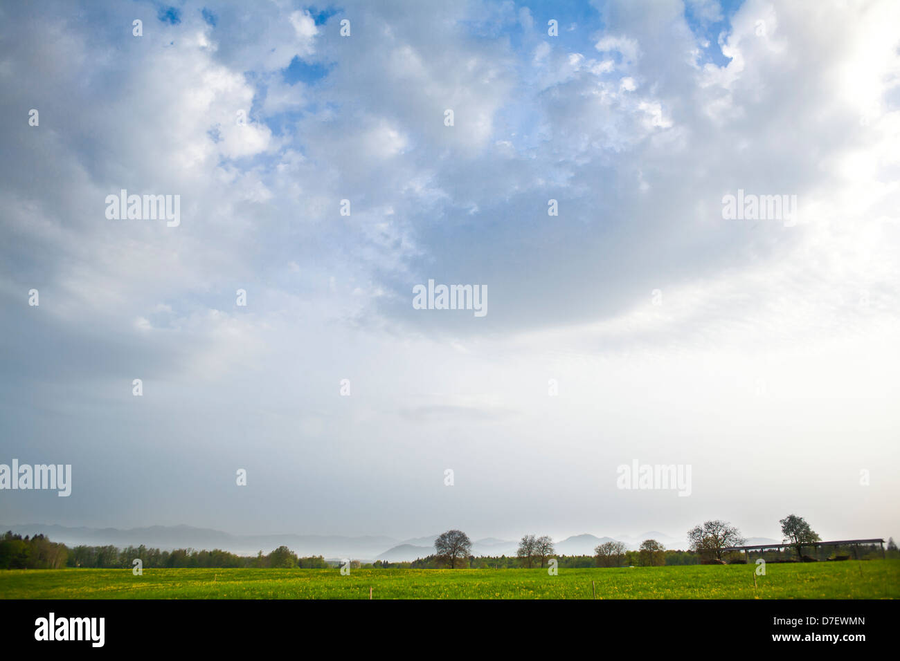 Vista della campagna slovena. Foto Stock