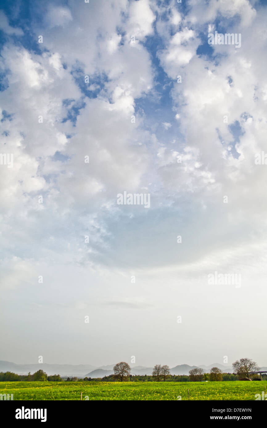 Vista della campagna slovena. Foto Stock