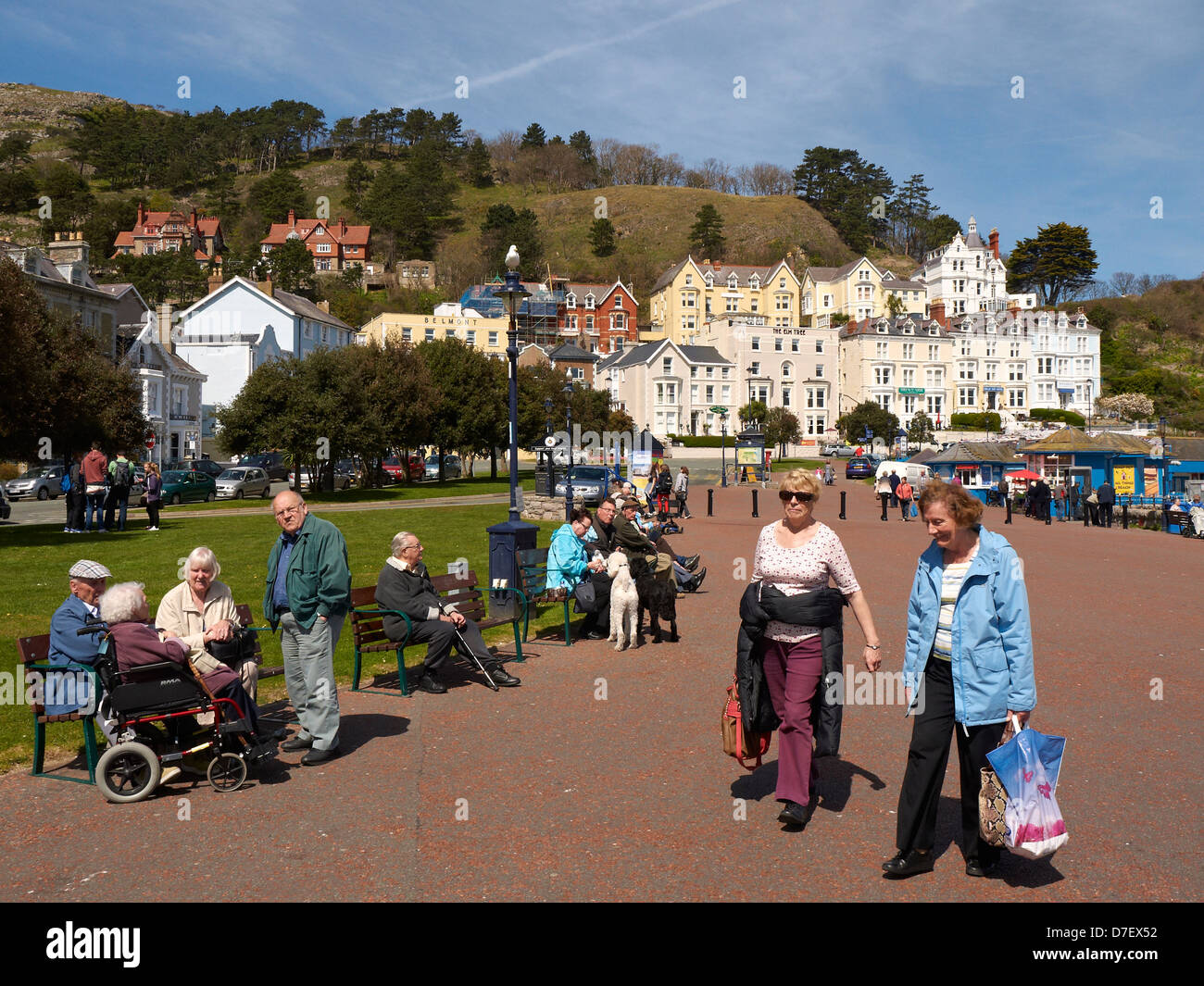 Il lungomare di Llandudno North Wales UK Foto Stock