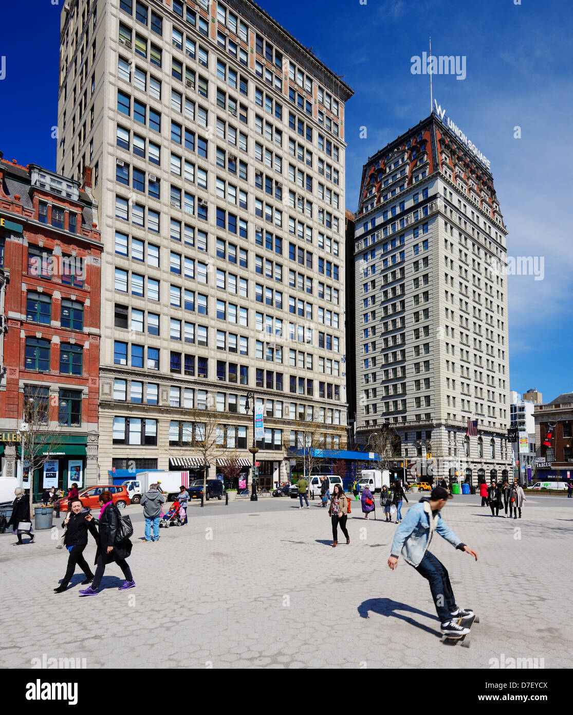 Northend di Union Square a New York City Foto Stock
