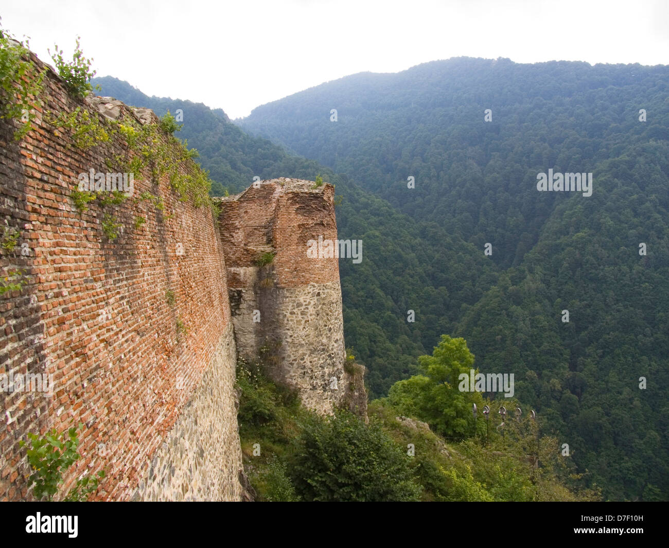 L'Europa, Romania, Valacchia, Monti Fagaras, lungo la strada transfagarasan, castello di poienari, il castello di drakula Foto Stock