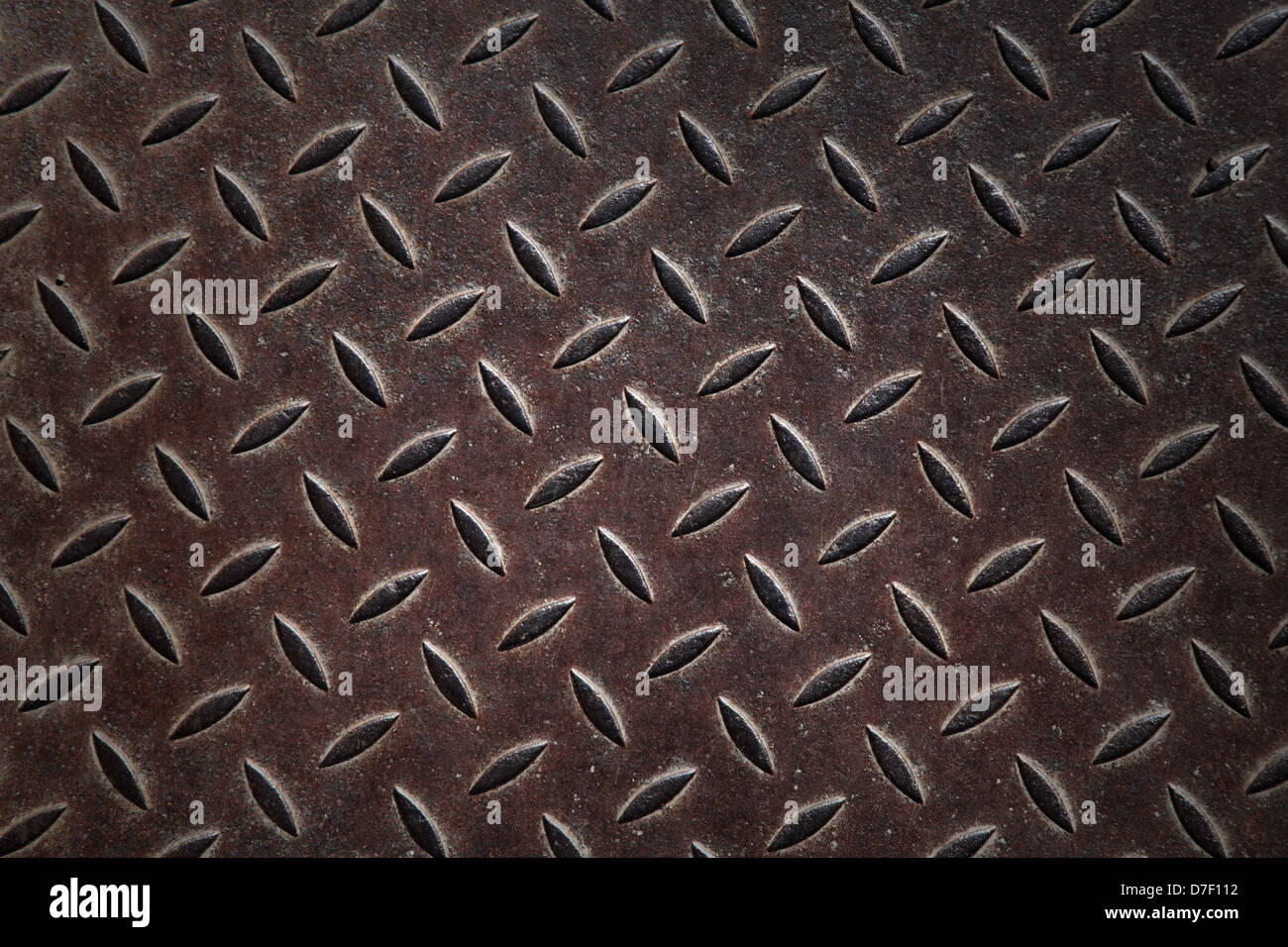 Il vecchio pannello di metallo texture di sfondo con struttura a diamante Foto Stock