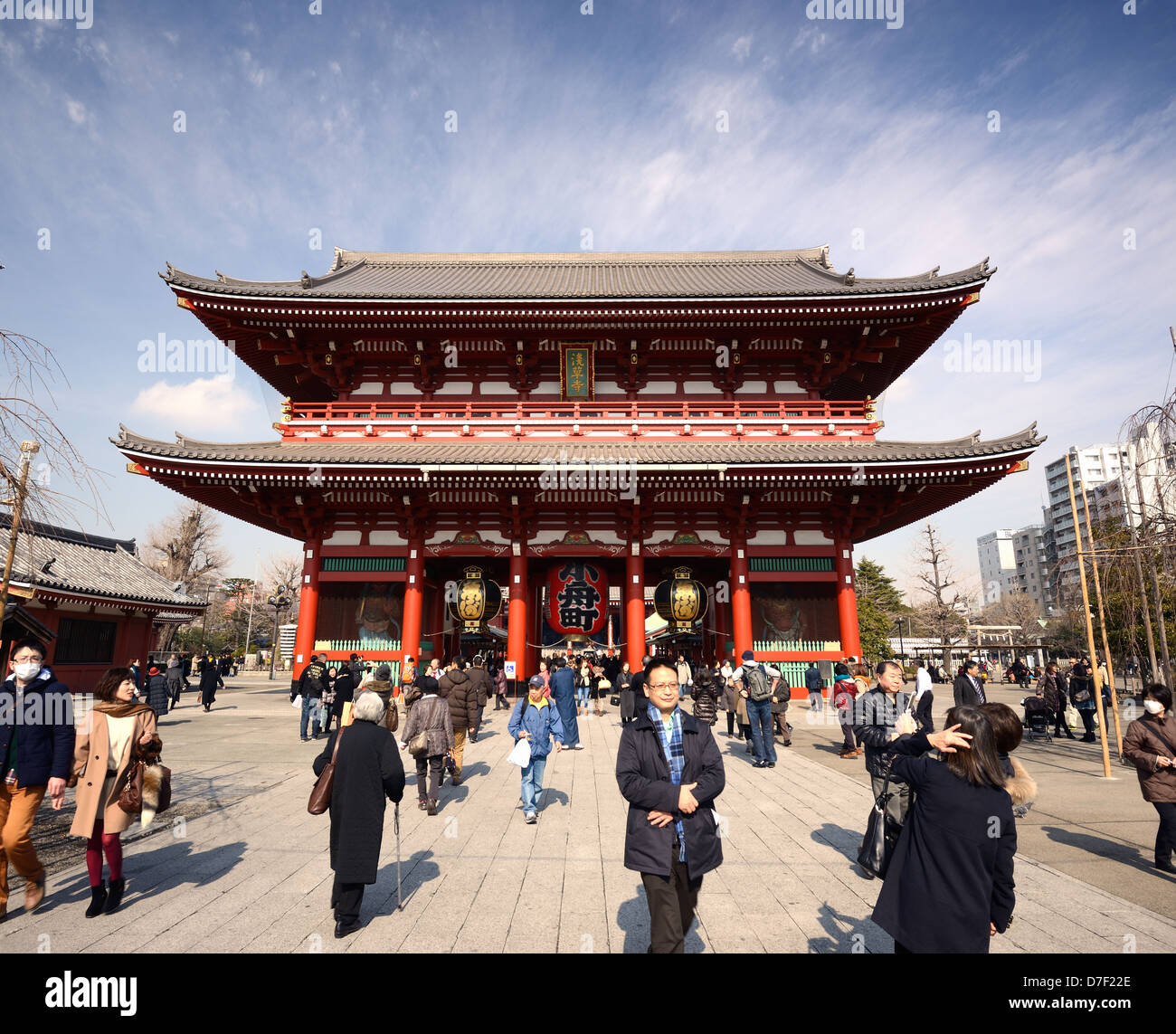 Il Tempio di Senso-ji di Asakusa, Tokyo, Giappone. Foto Stock