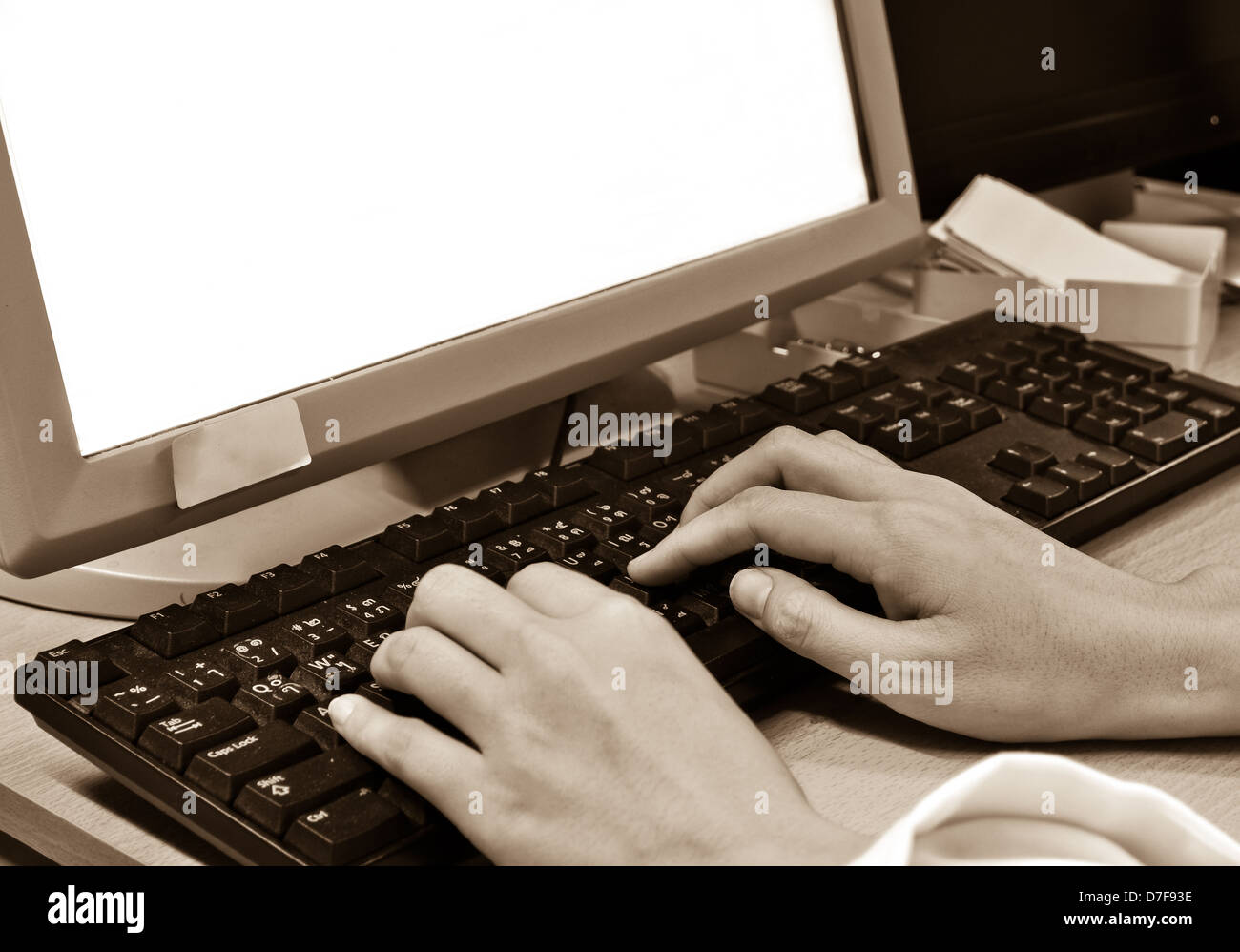 Laboratorio di informatica Foto Stock