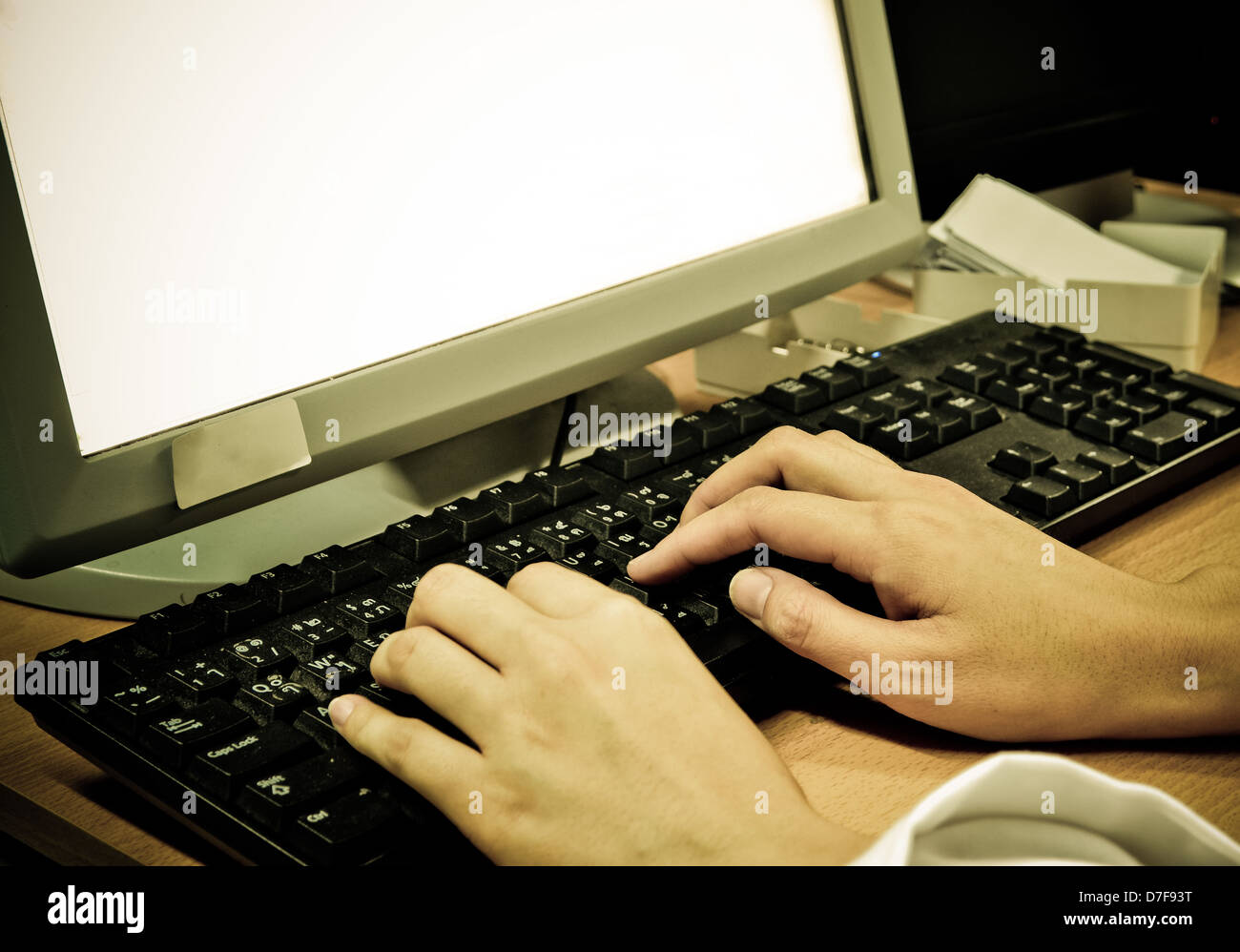 laboratorio di informatica Foto Stock