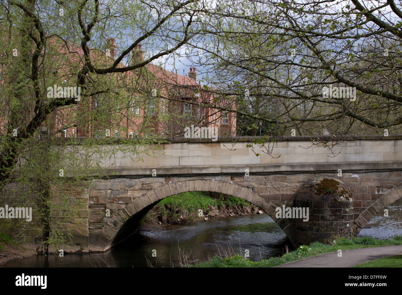 Un ponte in Thirsk, North Yorkshire Foto Stock