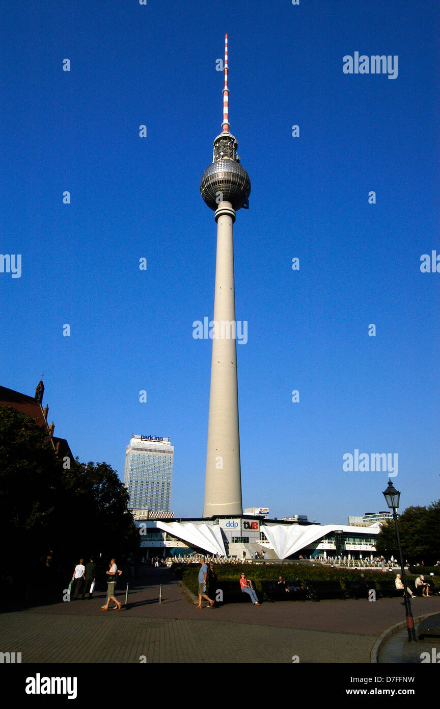 L'Europa, Germania, Berlino, Ostberlin, torre televisiva, Fernsehturm Foto Stock