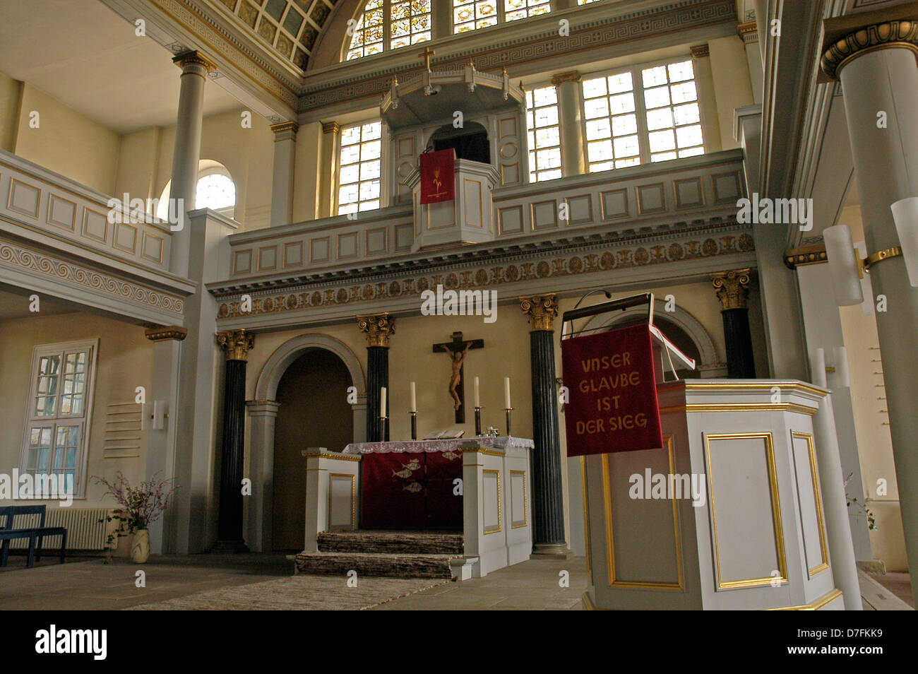 Germania, Niedersachsen, Bad Bodenteich, chiesa di San Pietro Foto Stock