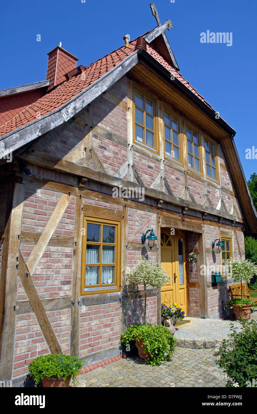 Architektur in Isernhagen, Germania, Bassa Sassonia, edifici tradizionali, costruzione, Foto Stock