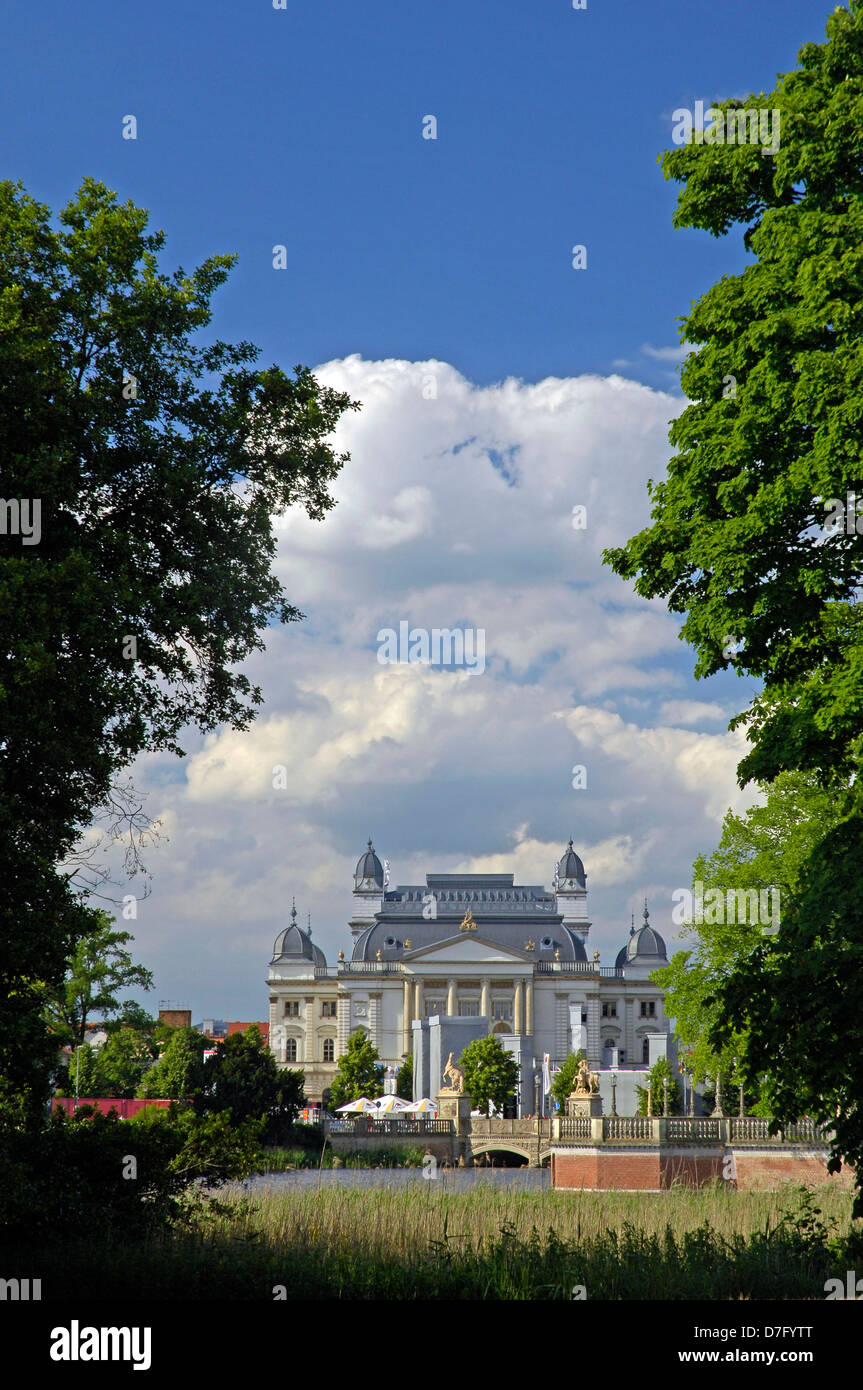 Germania, Meclemburgo-Pomerania occidentale, Schwerin, teatro Foto Stock