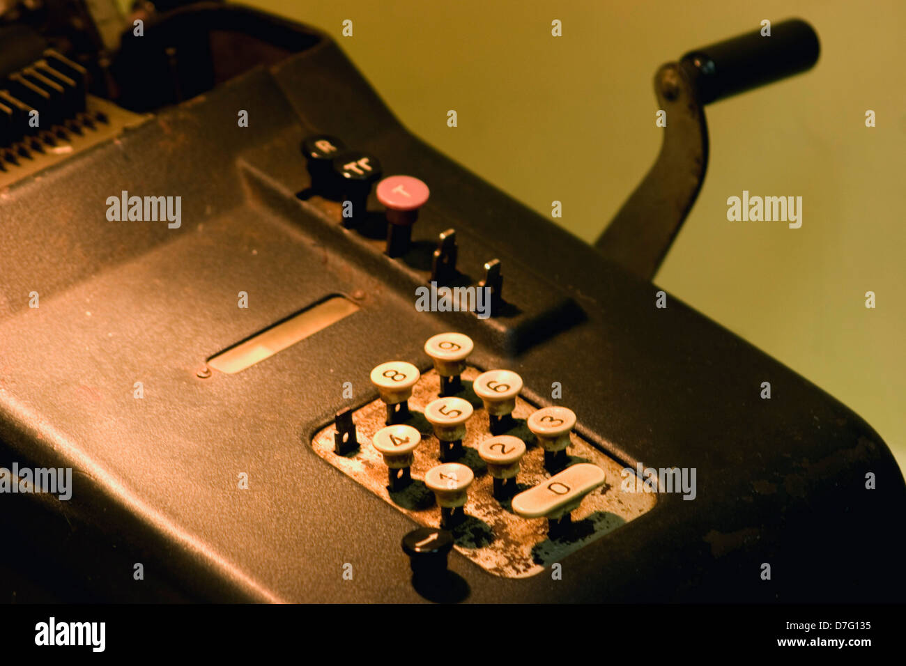 Il calcolo manuale macchina Foto Stock