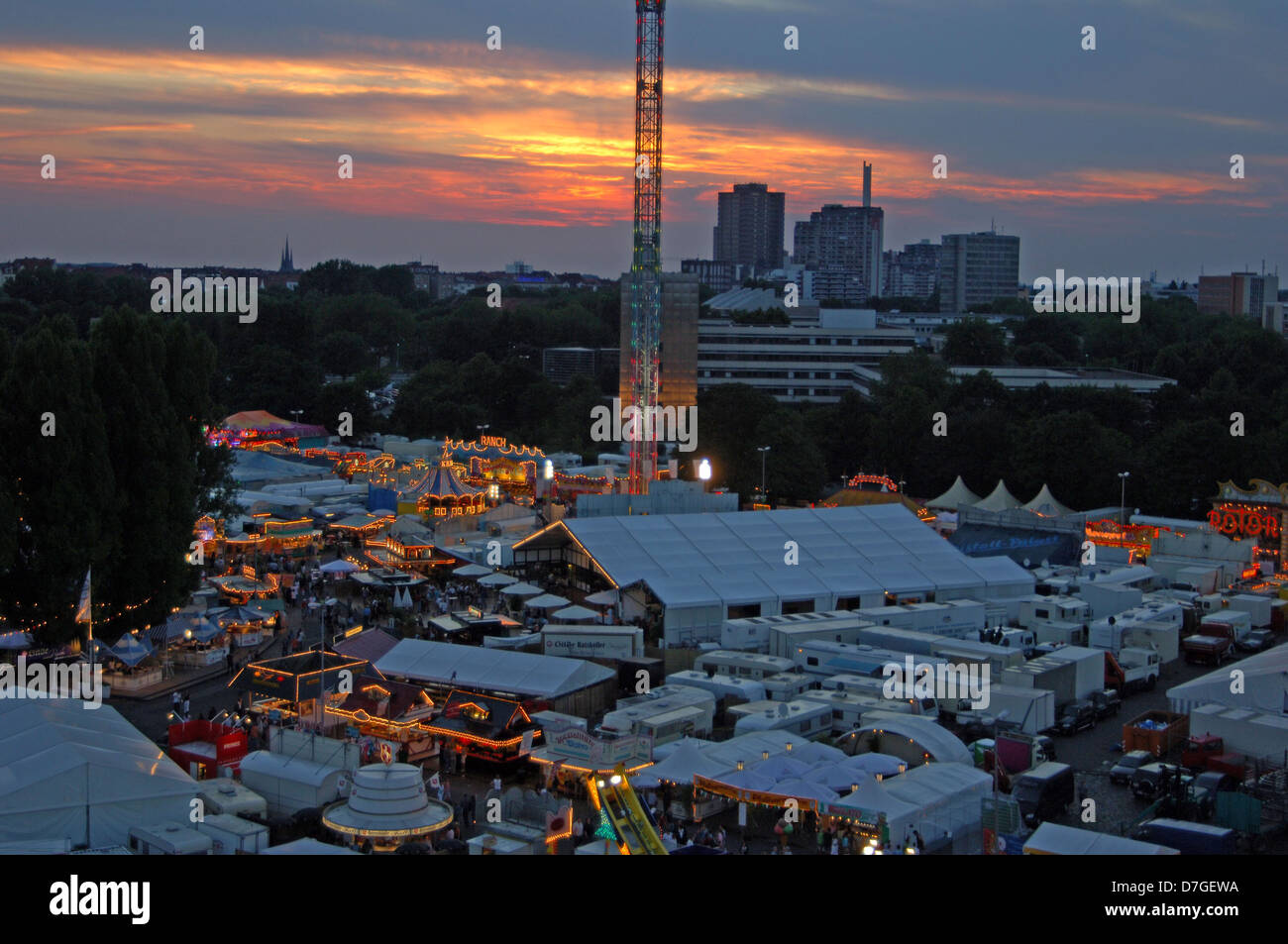 Germania, Bassa Sassonia, Hannover, il più grande Schützenfest del mondo Foto Stock