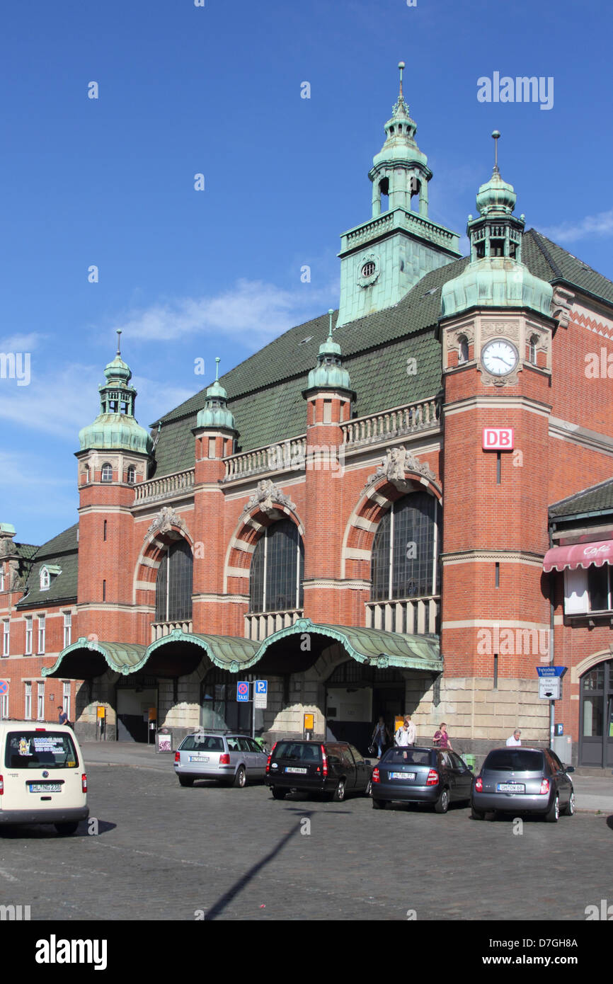 Lübeck Schleswig Holstein stazione principale Foto Stock