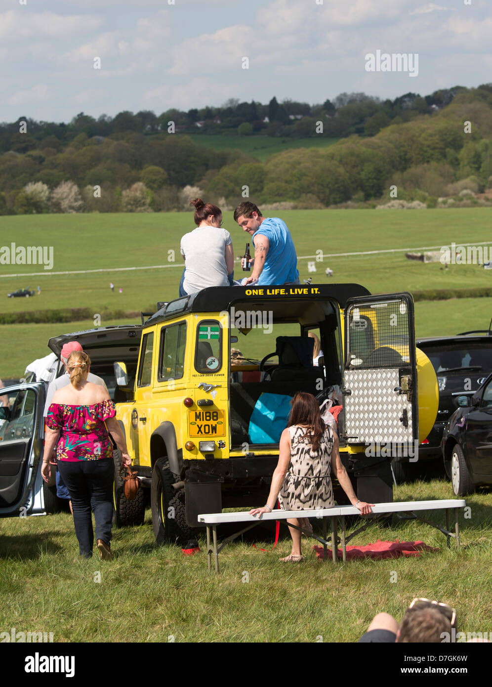 Northaw punto a punto corso Horse Racing Bank Holiday lunedì 6 maggio 2013. Foto Stock