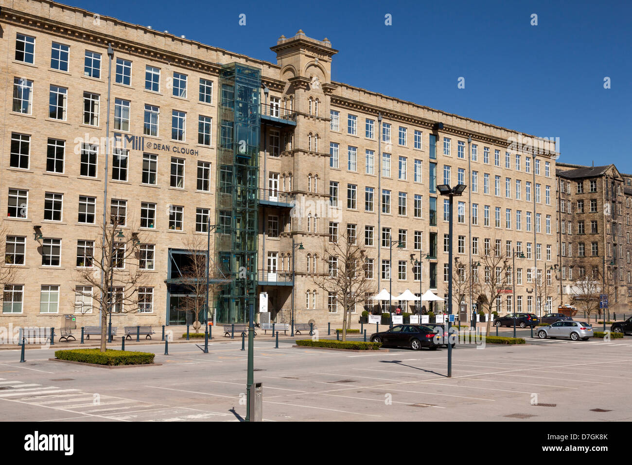 F Mill, Dean Clough, Halifax, West Yorkshire Foto Stock