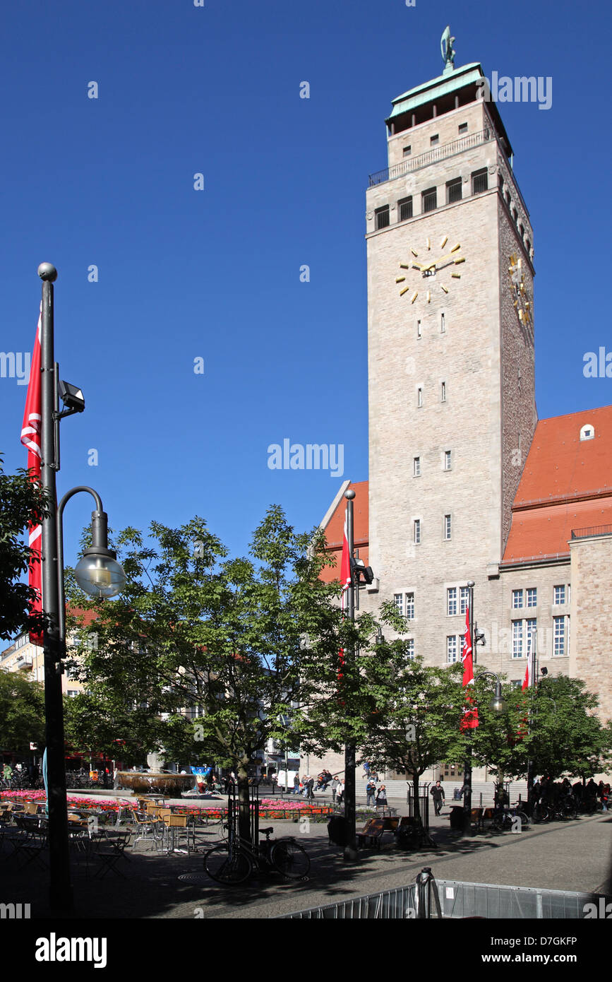 Berlin Neukölln Karl Marx Straße town hall Foto Stock