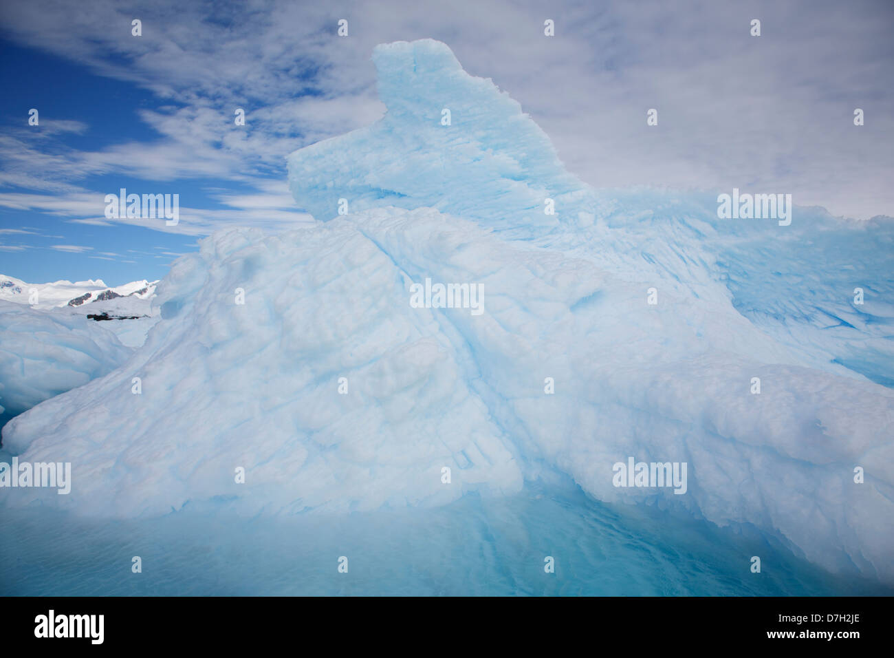 Neve e ghiaccio su Detaille isola, a sud del Circolo Antartico, l'Antartide. Foto Stock