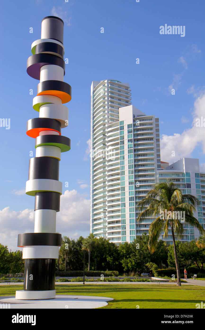 Miami Beach Florida, South Pointe Park, Point, grattacieli grattacieli edificio edifici condominio residenziale appartamenti alloggio, c Foto Stock