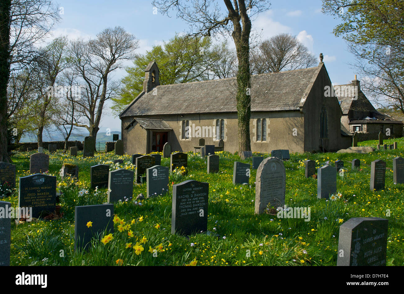 Chiesa parrocchiale di San Giovanni, Helsington, vicino Brigsteer, Cumbria, England Regno Unito Foto Stock