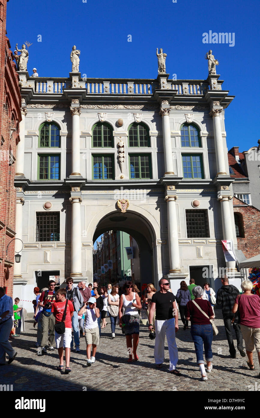 Golden Gate, Goldenes Tor, Zlota Brama, Gdansk, Polonia Foto Stock