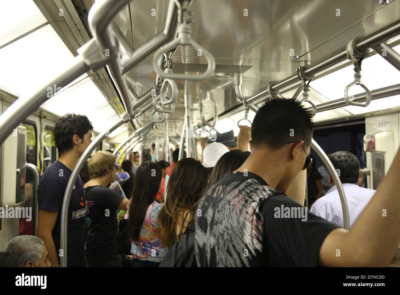 Santiago de Cile Metro Foto Stock