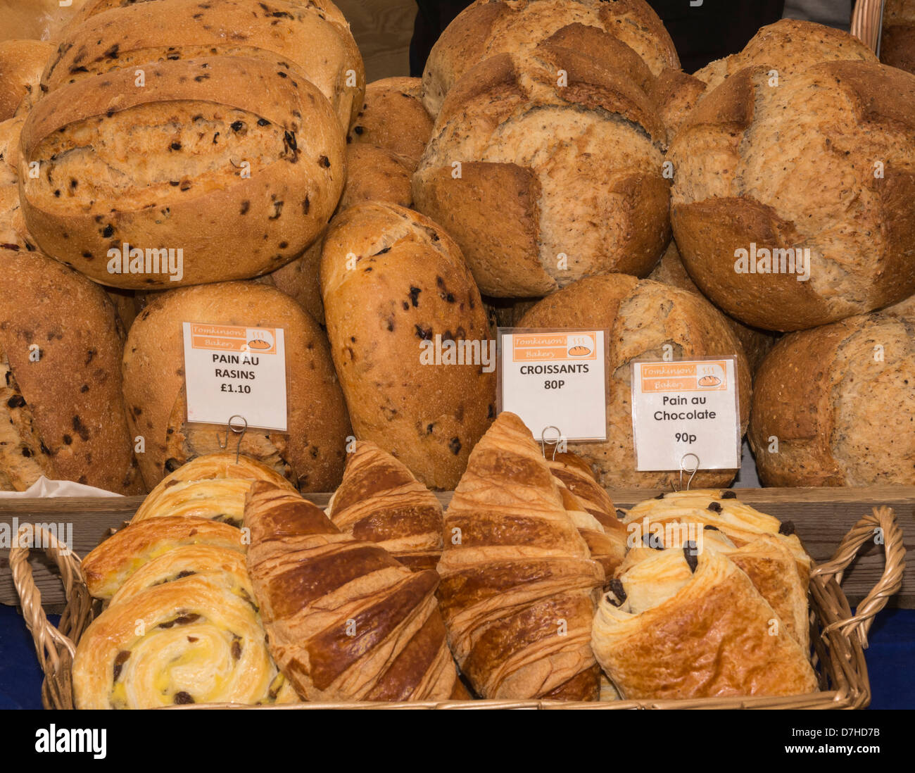 Pressione di stallo di pane al festival di cibo e bevande, Leyburn Foto Stock