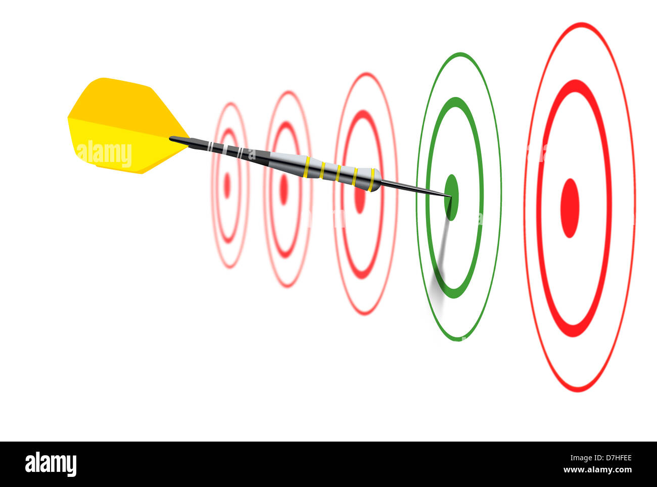 Concetto di immagine di una strategia di marketing Foto Stock