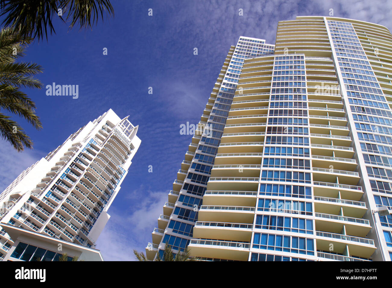 Miami Beach Florida,Continuum,South Pointe Tower,grattacieli grattacieli edifici condominio appartamenti residenziali hous Foto Stock