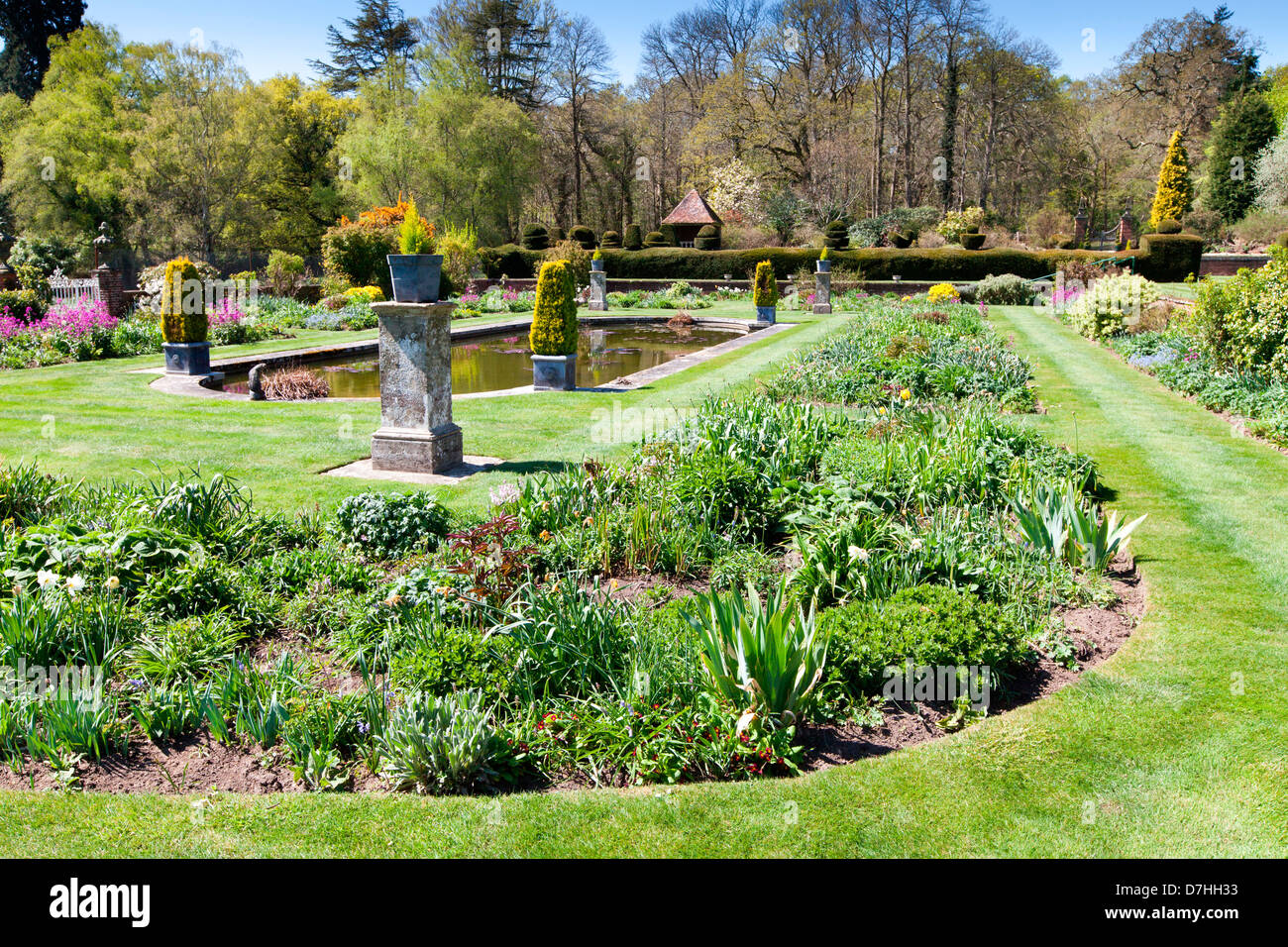 Hamptworth Lodge, vicino a Salisbury, Wiltshire, Inghilterra. Foto Stock