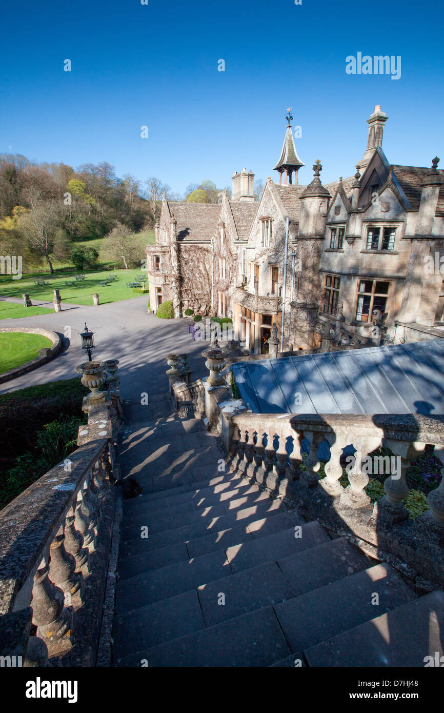 Il Manor House Hotel Castle Combe, Wiltshire, Inghilterra. Foto Stock