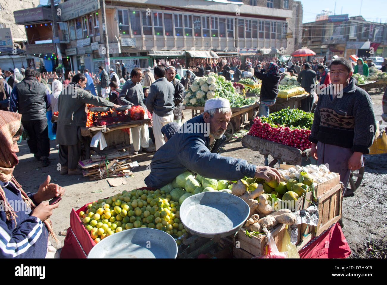 Mercato di Kabul, Afghanistan Foto Stock