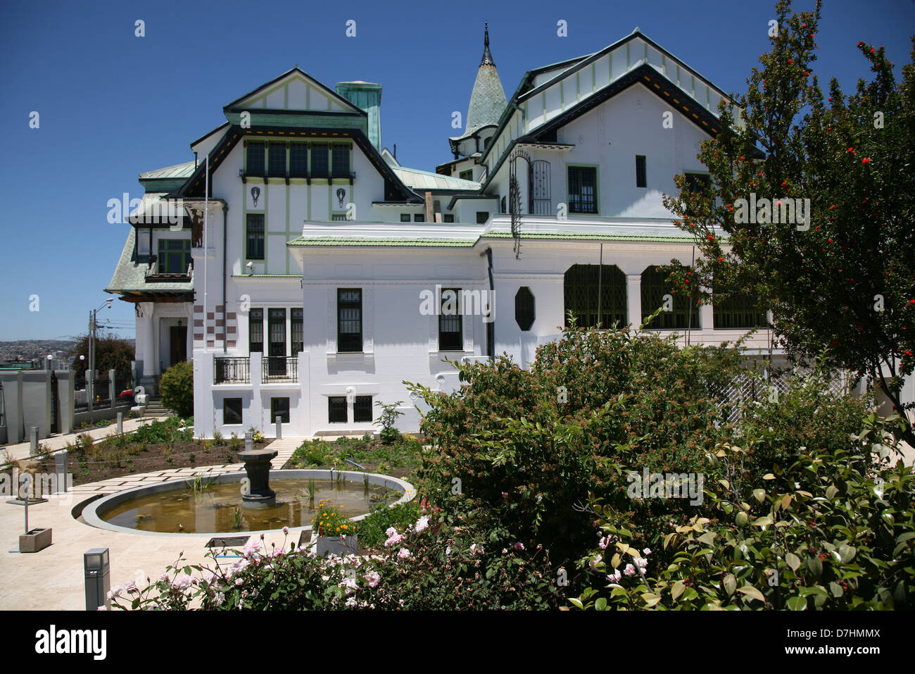 Cile Valparaiso Palazio Baburizza Cerro Alegre Museo de Bellas Artes Foto Stock