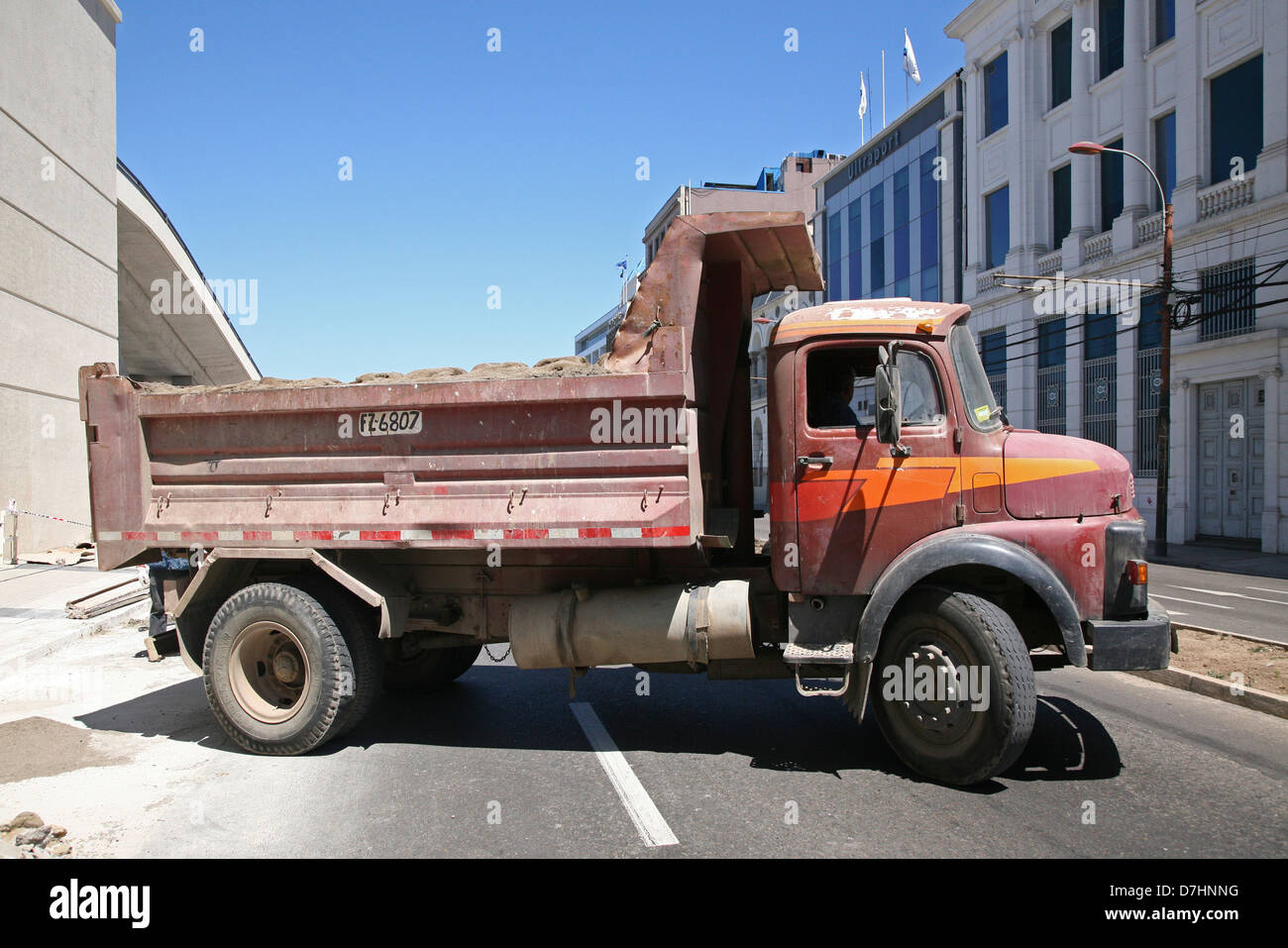 Cile Valparaiso Lastwagen Alter Lastwagen vecchio carrello vecchio camion Foto Stock