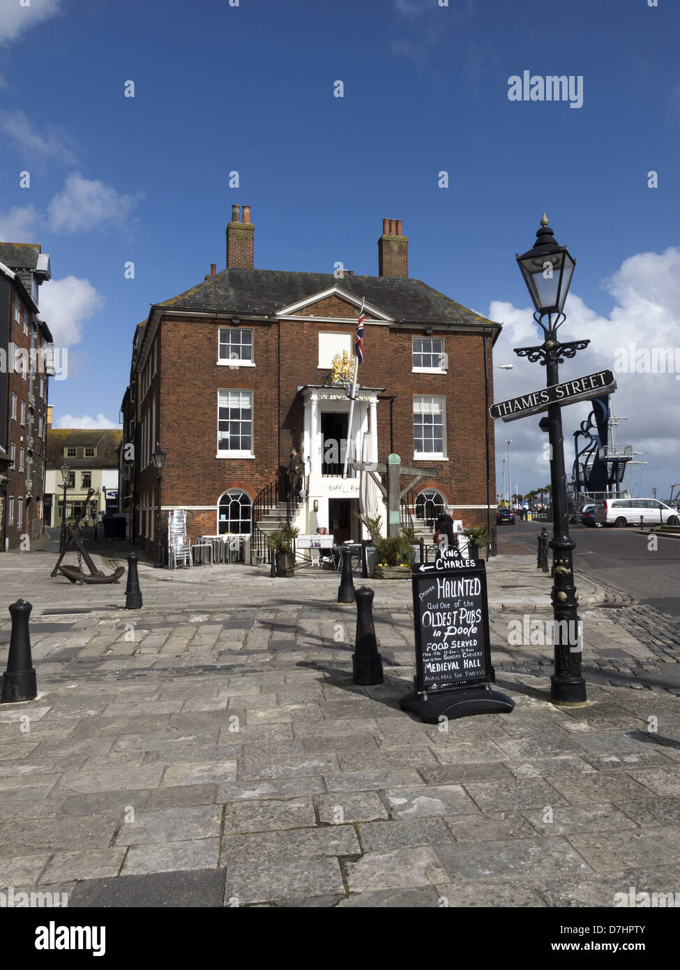 Il pittoresco edificio georgiano. Ex casa doganale, Poole Dorset Foto Stock