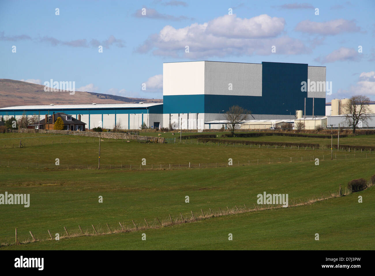 Irn Bru soft drinks factory Westfield Cumbernauld Scozia Scotland Foto Stock