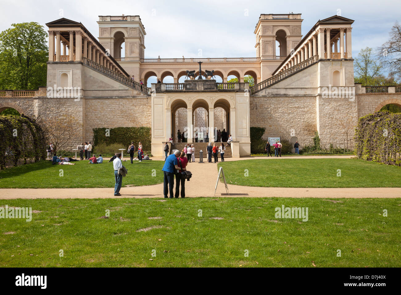 Belvedere sulla Pfingstberg hill, Potsdam, Brandeburgo, Germania Foto Stock