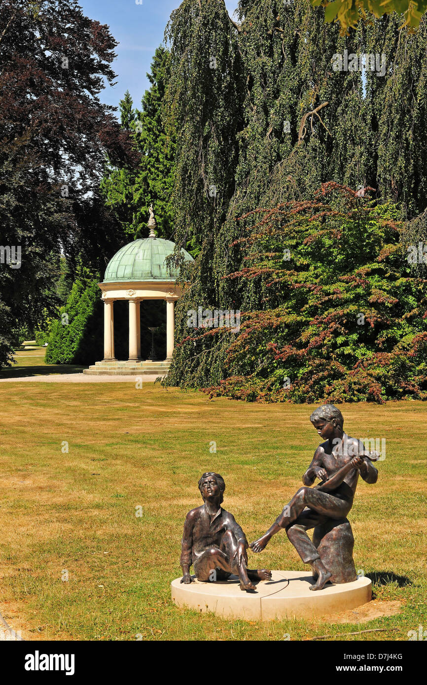 Del resto anche il tempio di Tempio di fragola nel parco di Bad Pyrmont Foto Stock