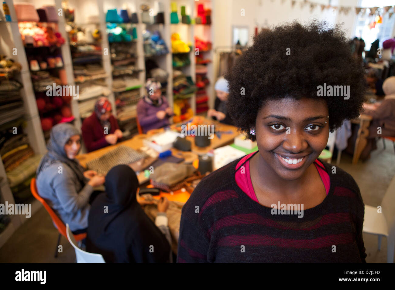 Intermezzo è un workshop per le donne immigrate in Olanda Foto Stock