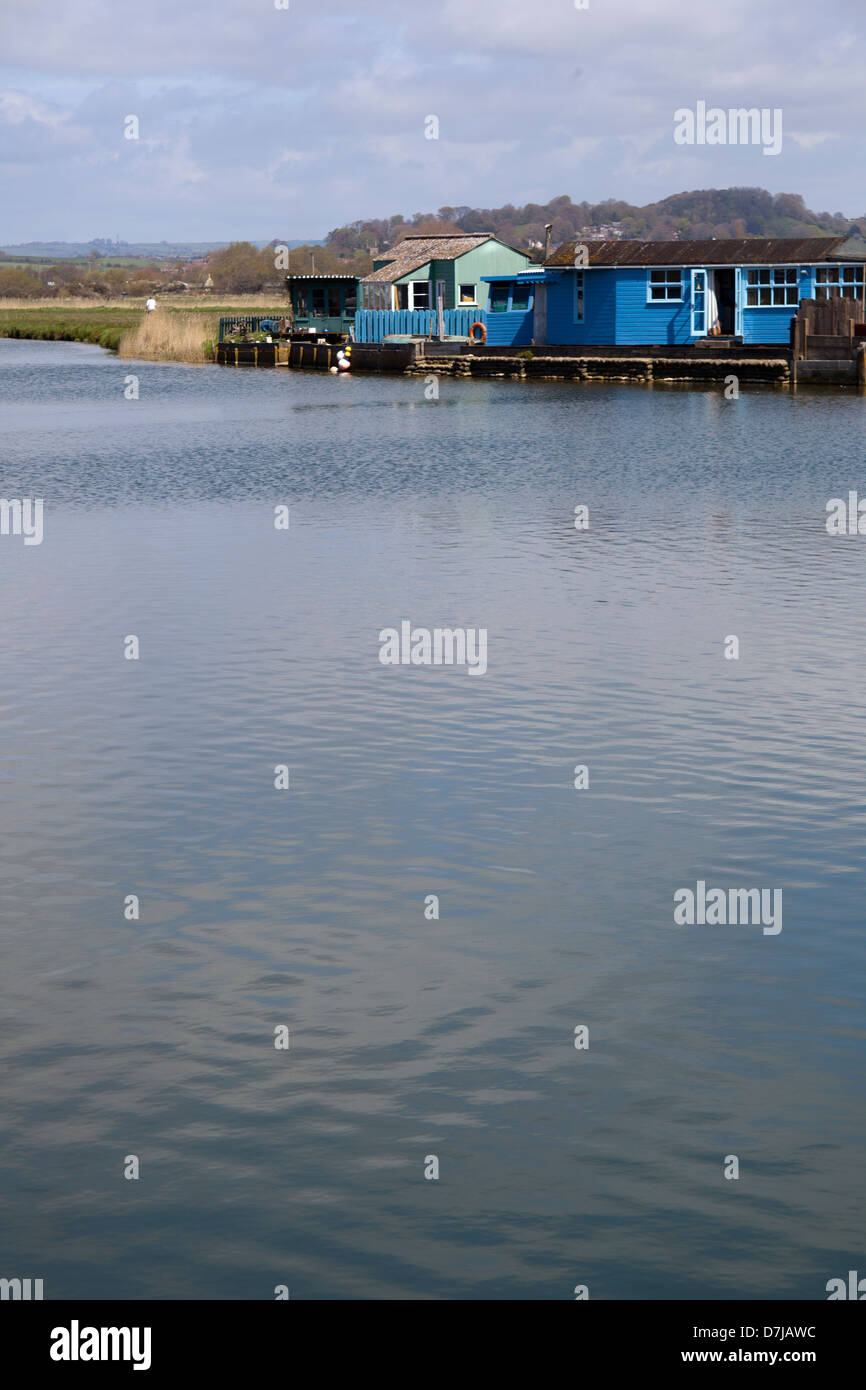Fiume Brid, West Bay, Dorset Foto Stock